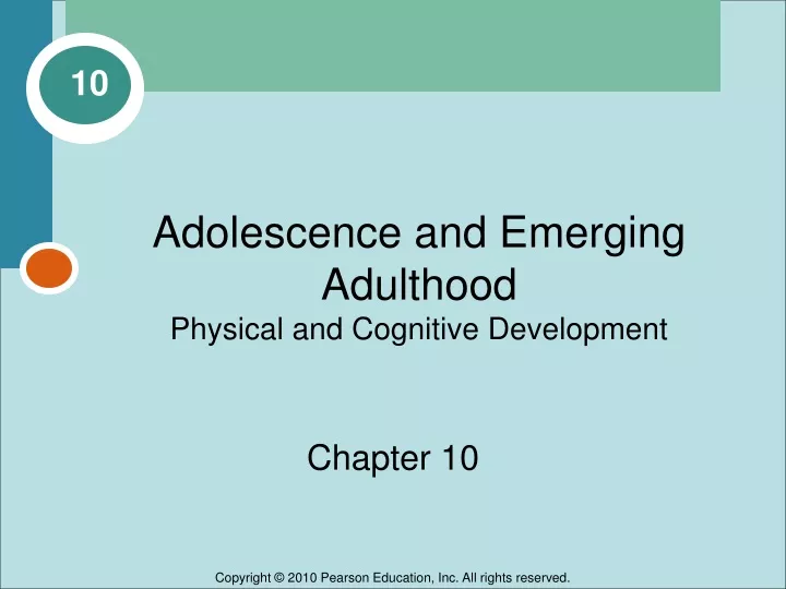 adolescence and emerging adulthood physical and cognitive development