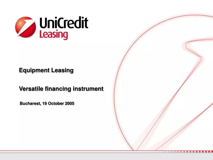equipment leasing versatile financing instrument