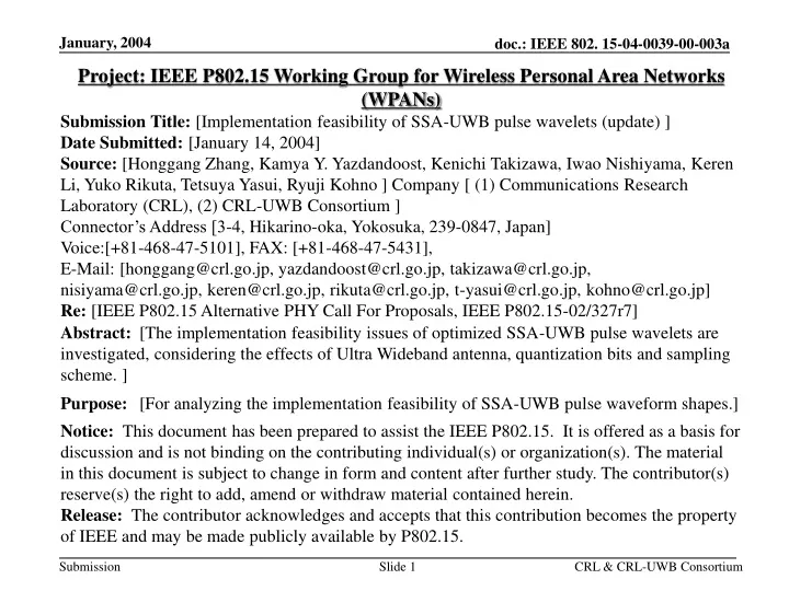 project ieee p802 15 working group for wireless