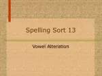 Spelling Sort 13