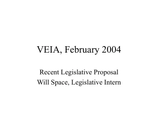 VEIA, February 2004