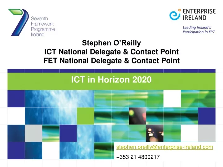 stephen o reilly ict national delegate contact