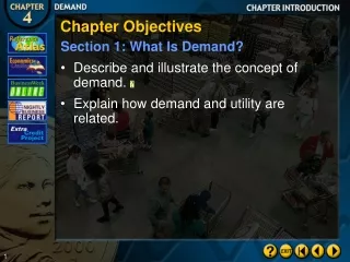 Chapter Objectives Section 1: What Is Demand?