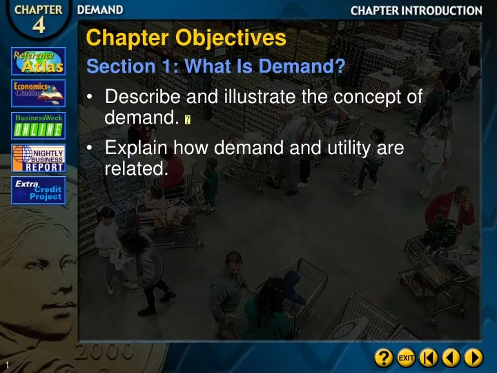chapter objectives section 1 what is demand
