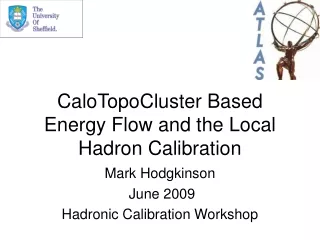 CaloTopoCluster Based Energy Flow and the Local Hadron Calibration