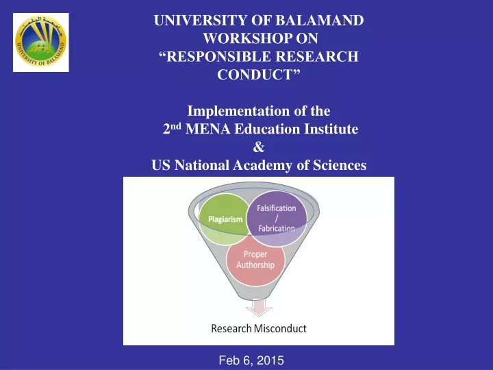 university of balamand workshop on responsible