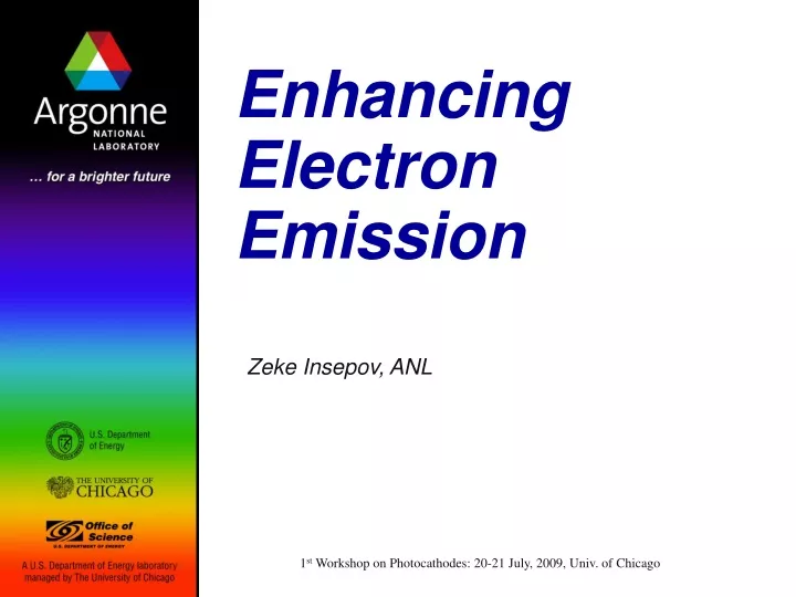 enhancing electron emission