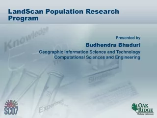 LandScan Population Research Program