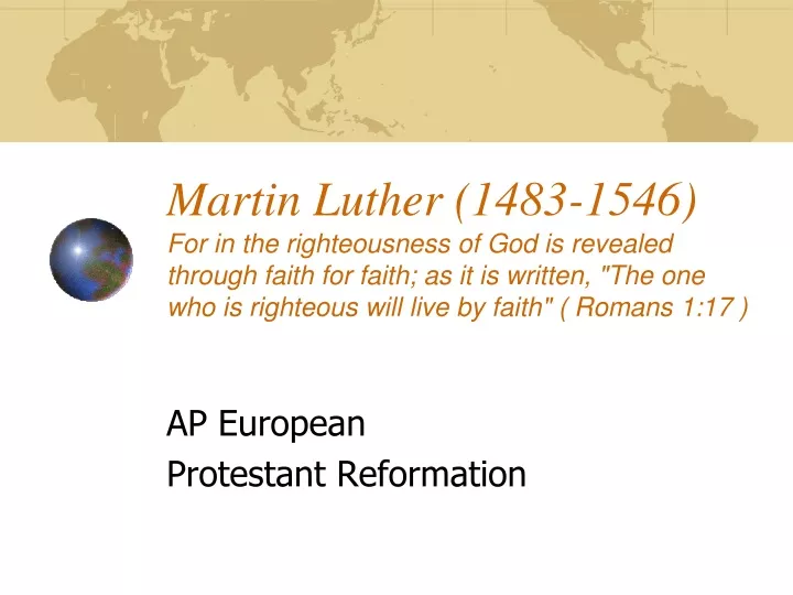 ap european protestant reformation