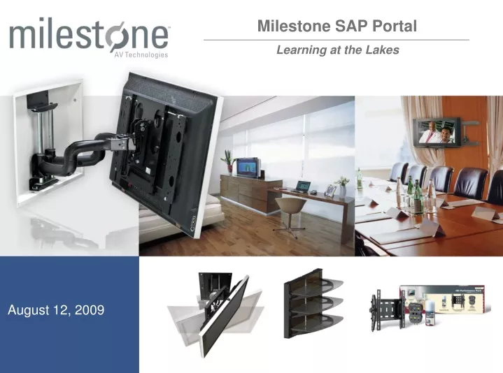 milestone sap portal learning at the lakes