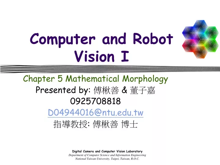computer and robot vision i