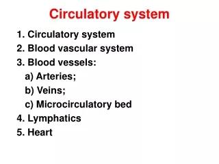 Circulatory system