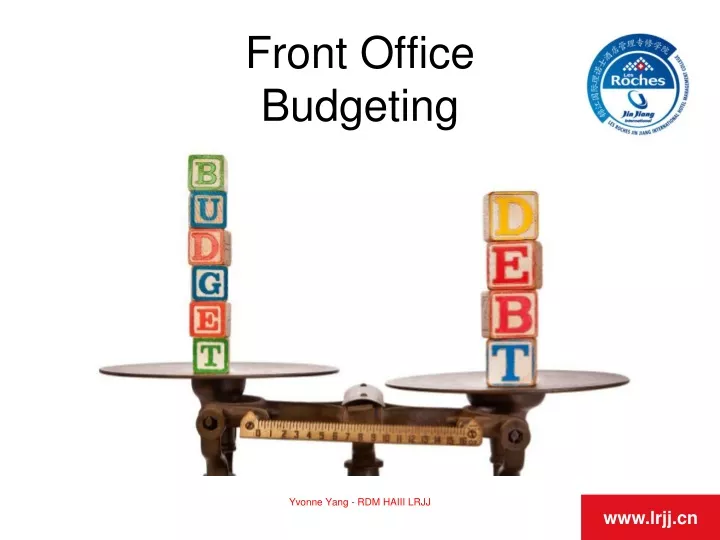 front office budgeting