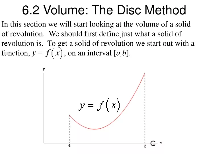 6 2 volume the disc method