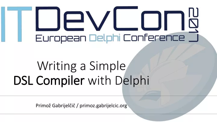 writing a simple dsl compiler with delphi