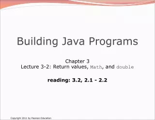 Building Java Programs