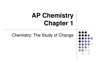 AP Chemistry Chapter 1