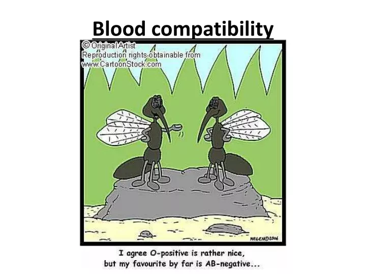 blood compatibility