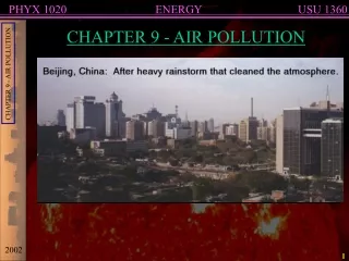 CHAPTER 9 - AIR POLLUTION