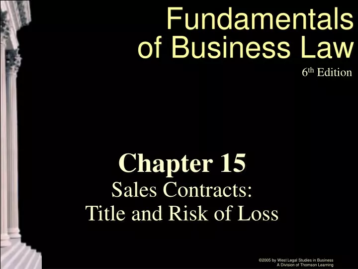 fundamentals of business law
