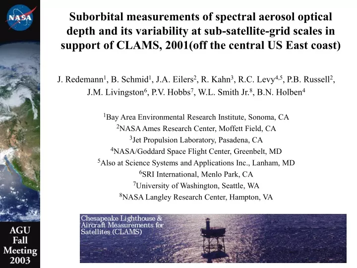 suborbital measurements of spectral aerosol