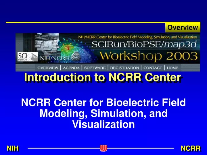introduction to ncrr center