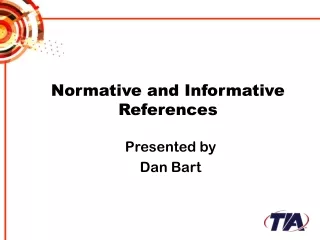 Normative and Informative References