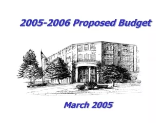 2005-2006 Proposed Budget
