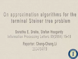 On approximation algorithms for the  terminal Steiner tree problem