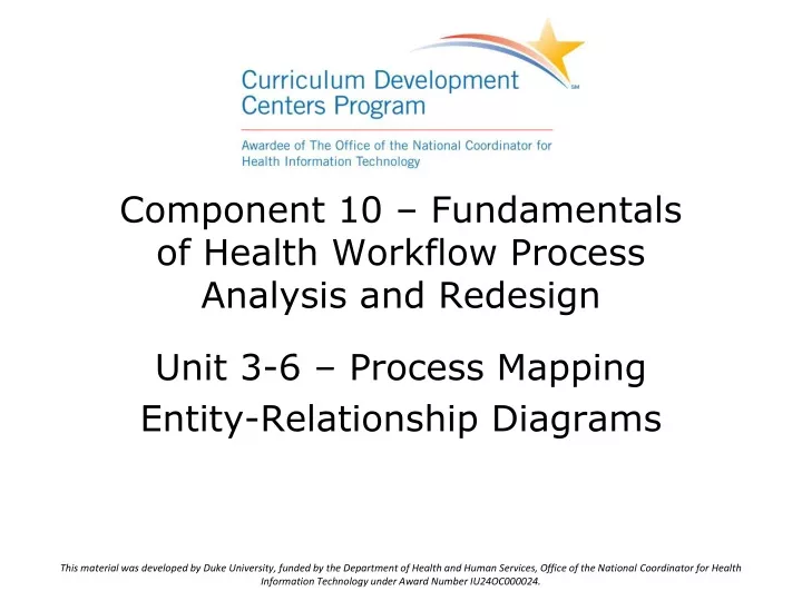 component 10 fundamentals of health workflow process analysis and redesign