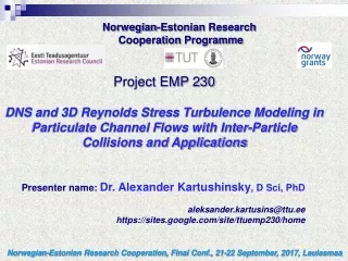 Norwegian-Estonian Research  Cooperation Programme