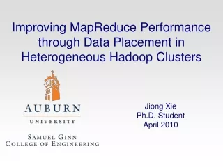 Improving MapReduce Performance through Data Placement in Heterogeneous Hadoop Clusters