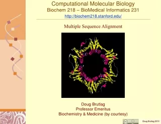 Doug Brutlag Professor Emeritus Biochemistry &amp; Medicine (by courtesy)