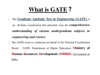 What is GATE ?