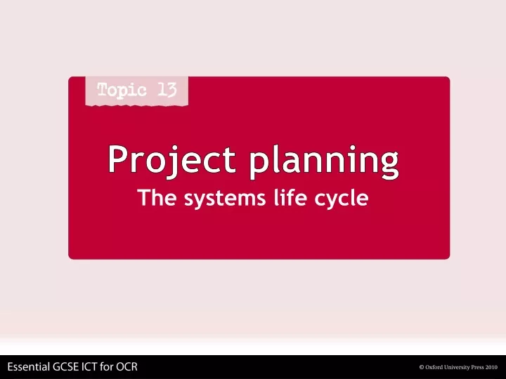 project planning