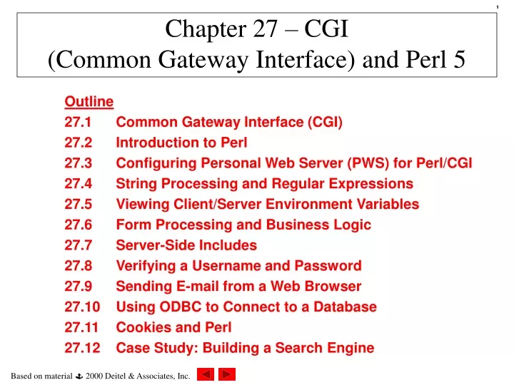chapter 27 cgi common gateway interface and perl 5