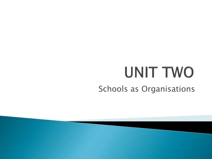 unit two