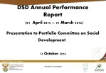 Social Development Department's Annual Performance Report 2015-2016 - slide 1