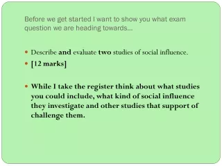 Before we get started I want to show you what exam question we are heading towards…