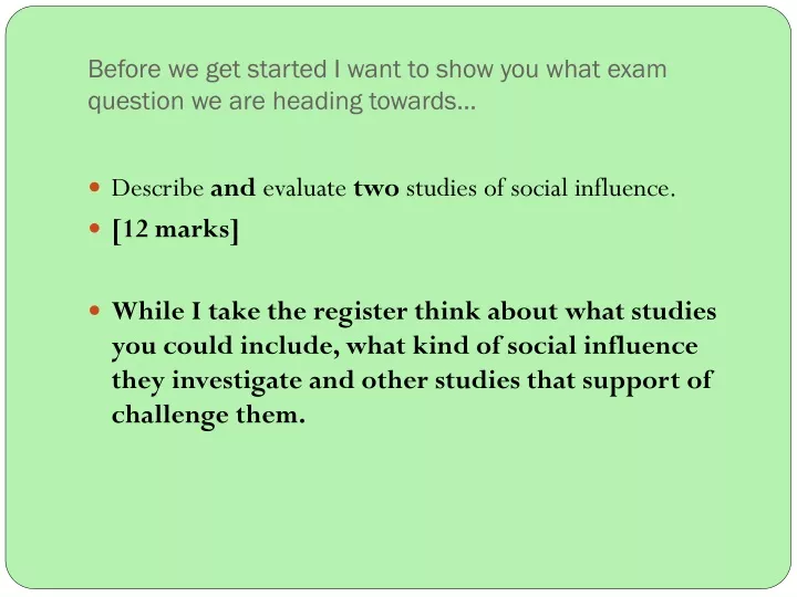 before we get started i want to show you what exam question we are heading towards