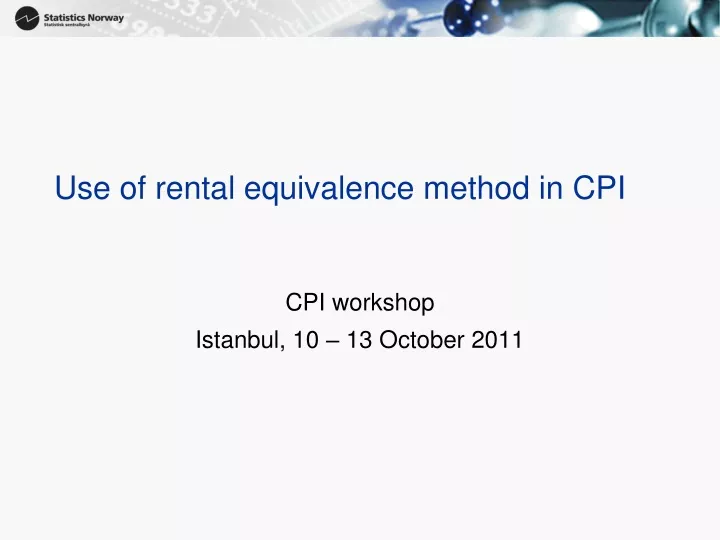 use of rental equivalence method in cpi
