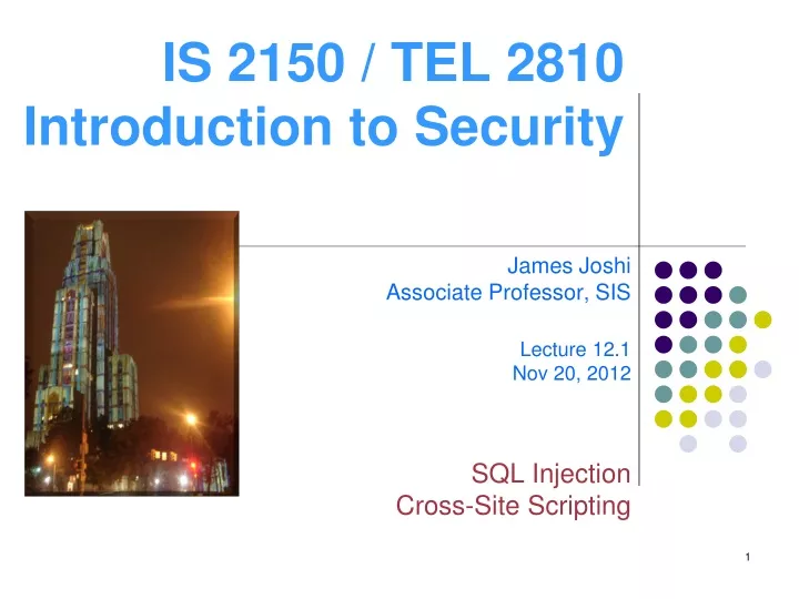 is 2150 tel 2810 introduction to security