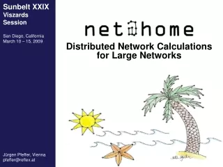 Distributed Network Calculations  for Large Networks