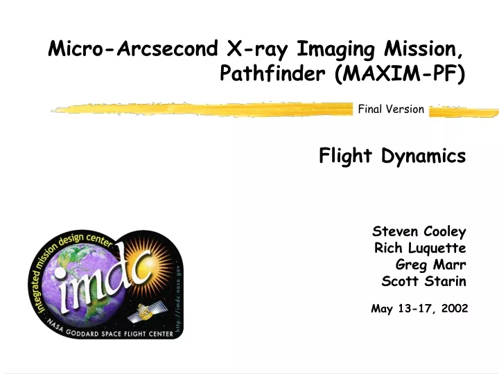 micro arcsecond x ray imaging mission pathfinder