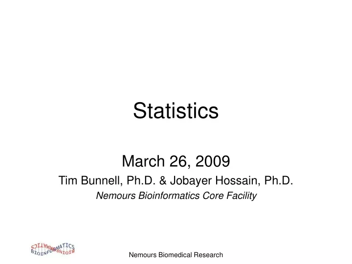 statistics