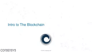 Intro to The Blockchain