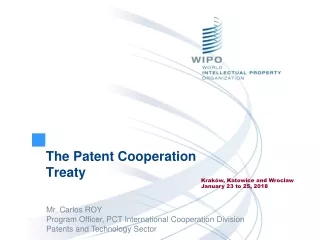 The Patent Cooperation Treaty