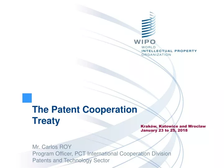 the patent cooperation treaty