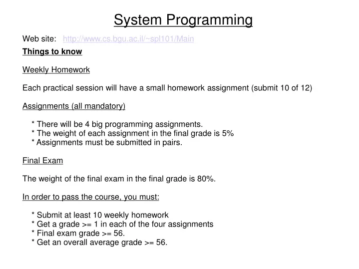 system programming
