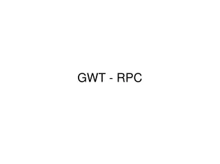 GWT - RPC